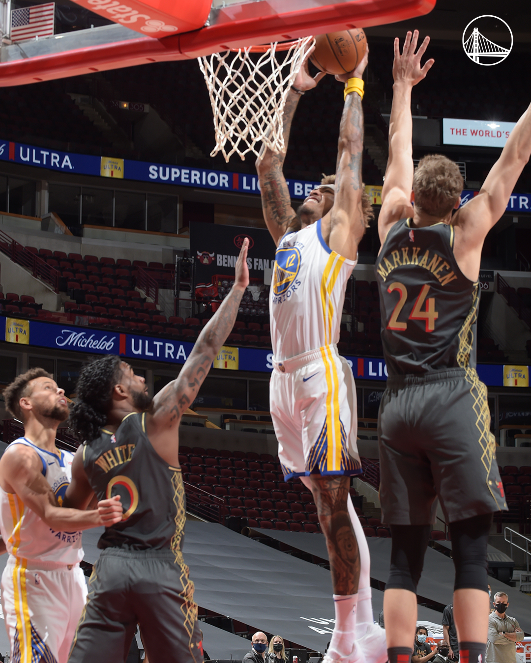 金州勇士今晚迎来里程碑，志在欧篮联名次提升，态度坚定，球探报告显示潜力(金承志的彩虹)