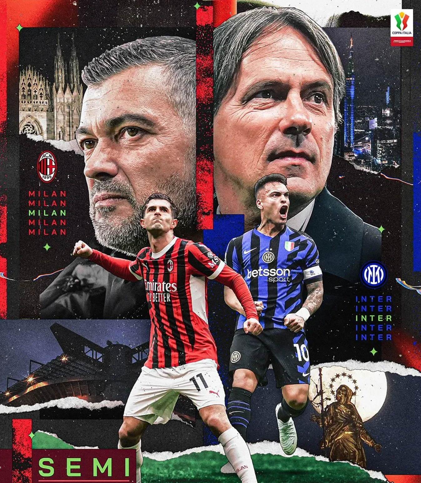 关于转折点AC米兰遗憾出局；意大利杯转会期攻防权衡；底气十足；轮换策略成焦点的信息