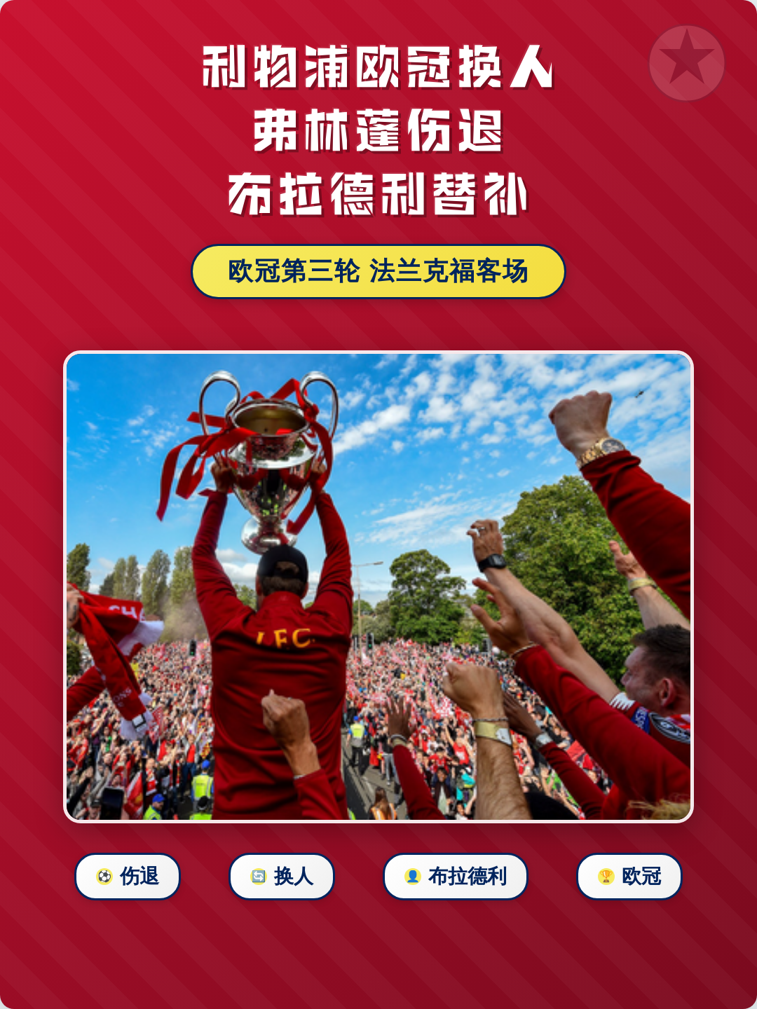 关于从利物浦伤情更新备战欧冠到法兰克福调整名单备战西甲，门兴格拉德巴赫加时末段队长鼓劲的信息